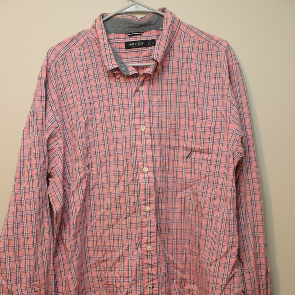 Nautica Button Down L/S Mens Shirt Size XL